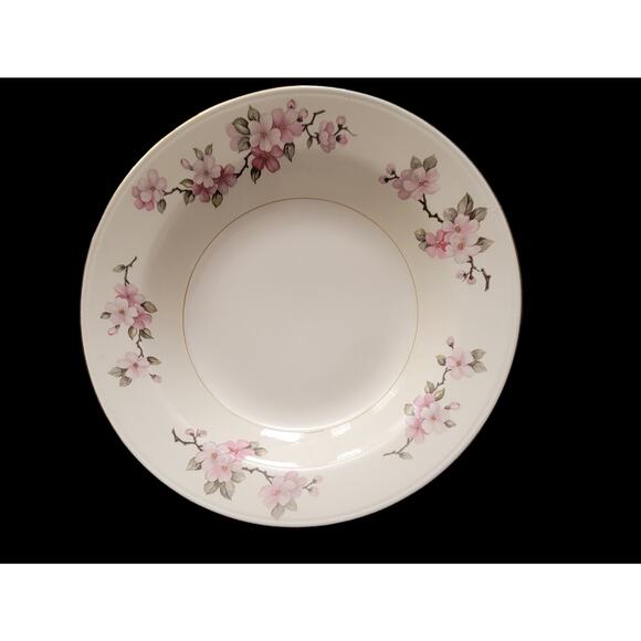 Two Eggshell Nautilus Homer Laughlin Apple Blossom China Bowls Vintage Made 1943 - Picture 8 of 11